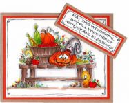 Pumpkin Bench Card